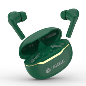 Aroma NB140 Ranger 50 Hours* Playtime |Perfect for Music | Dual Pairing Mode Bluetooth  (Green, True Wireless)